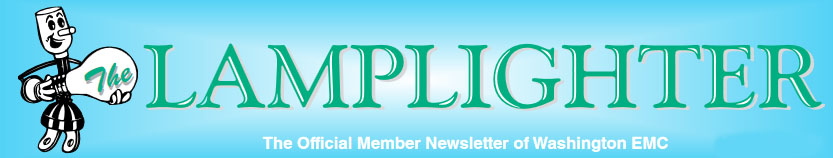 Lamplighter Logo, graphic for Washington EMC Newsletter